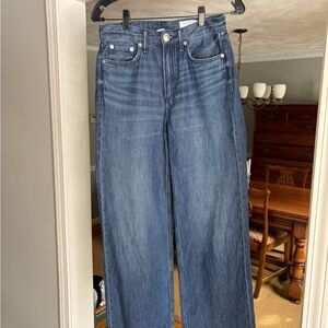 rag & bone Wide-Leg Jeans in Medium Blue Wash